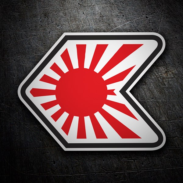 Autocollants: Symbole JDM Japon Soleil Levant