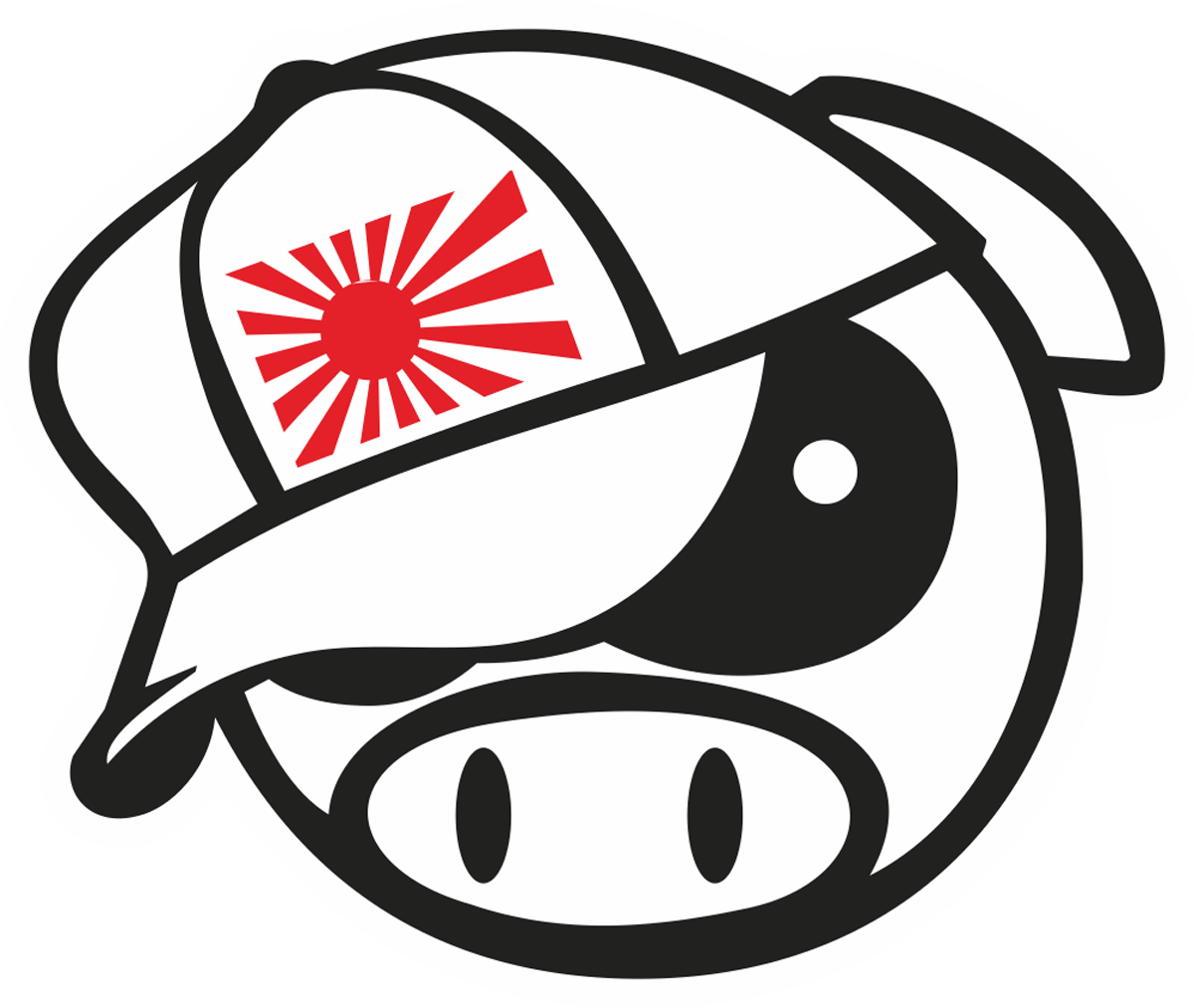 Autocollants: Mascotte Cochon Manga Subaru Japon