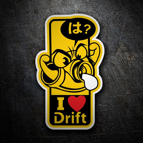Autocollants: I love Drift 1