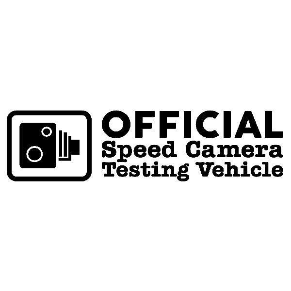 Autocollants: Official Speed Camera Testing Vehicle