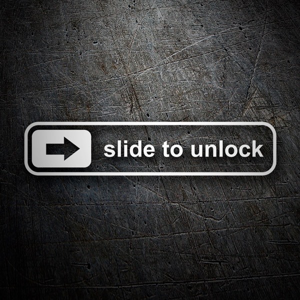 Autocollants: Slide to unlock (Faites glisser pour déverrouiller