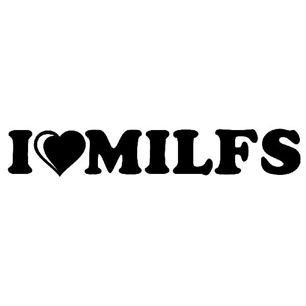 Autocollants: I love milfs