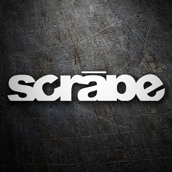 Autocollants: Scrape avec Ligne Horizontale