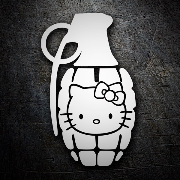 Autocollants: Grenade Hello Kitty