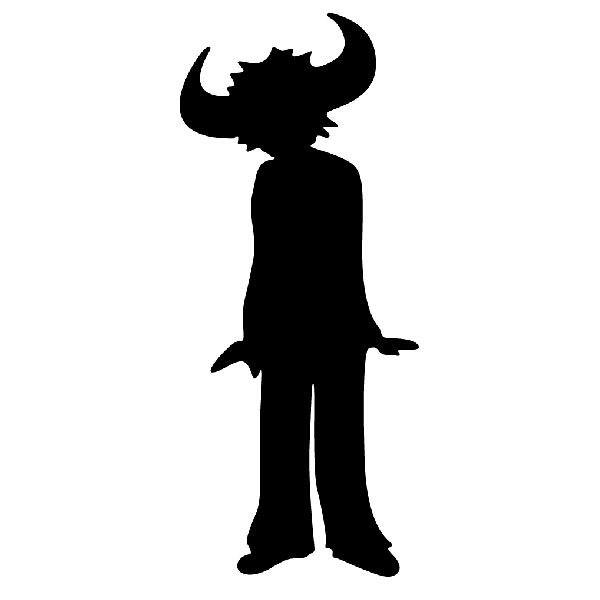 Autocollants: Silhouette Buffalo Man de Jamiroquai