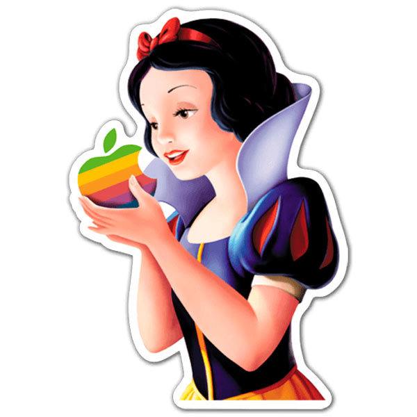 Autocollants: Blanche-Neige Apple