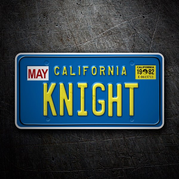 Autocollants: Enregistrement de voiture Knight Rider