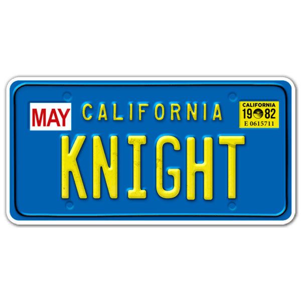 Autocollants: Enregistrement de voiture Knight Rider