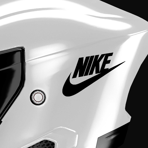 Autocollants: Swoosh Nike avec Nom