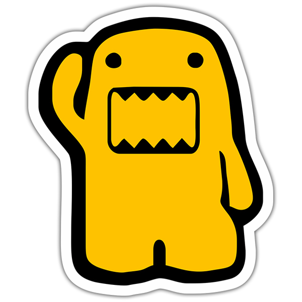 Autocollants: Domo kun jaune