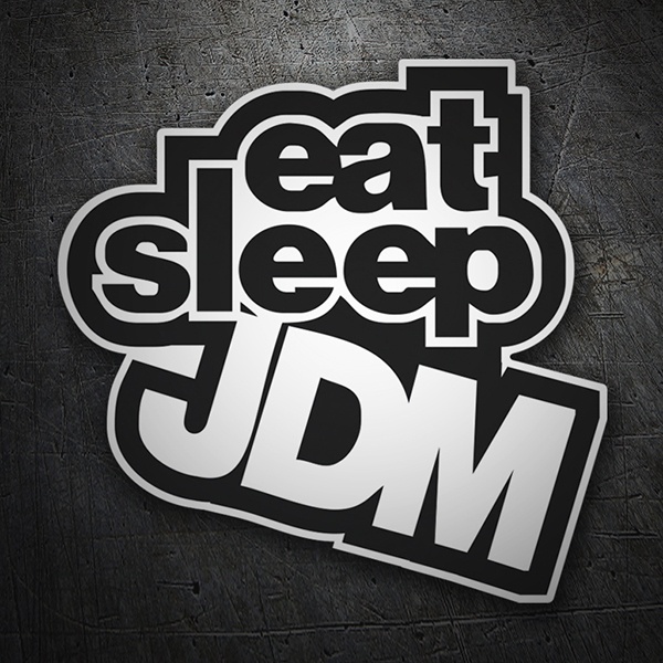 Autocollants: JDM eat sleep
