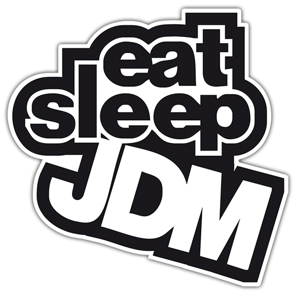 Autocollants: JDM eat sleep