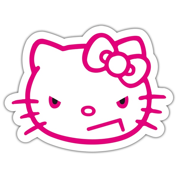 Autocollants: Hello Kitty en colère