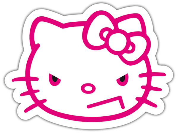 Autocollants: Hello Kitty en colère