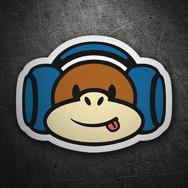 Autocollants: Monkey Music DJ 1