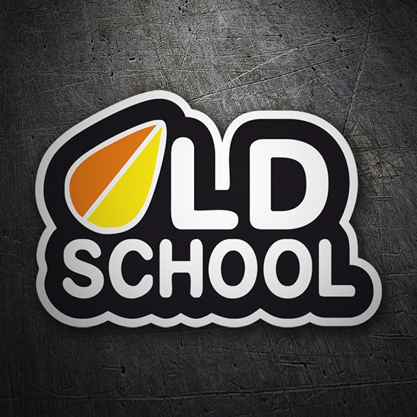 Autocollants: OLD SCHOOL avec Tableau de Surf