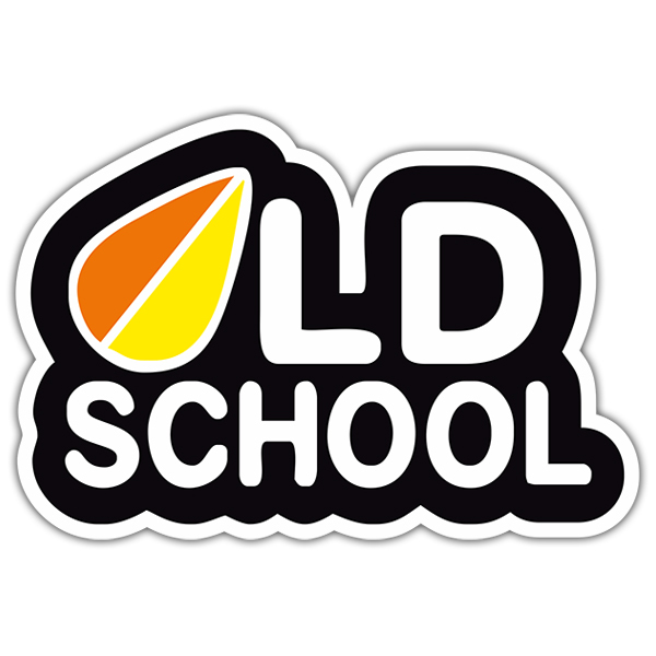 Autocollants: OLD SCHOOL avec Tableau de Surf