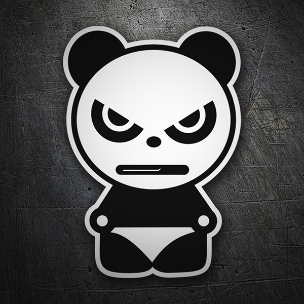 Autocollants: En colère panda bear