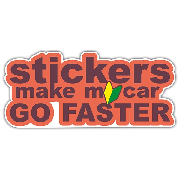 Autocollants: Stickers make my car go faster