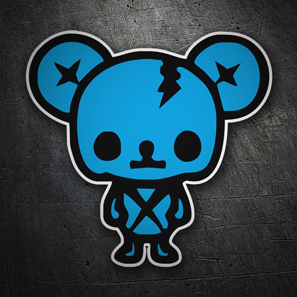 Autocollants: Ours de Zombie JDM avec Rayures et &Eacute;toile