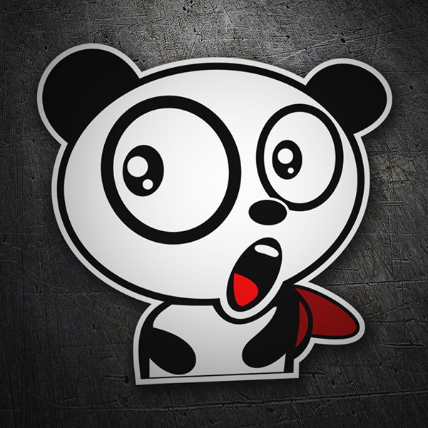 Autocollants: Ours panda surprise
