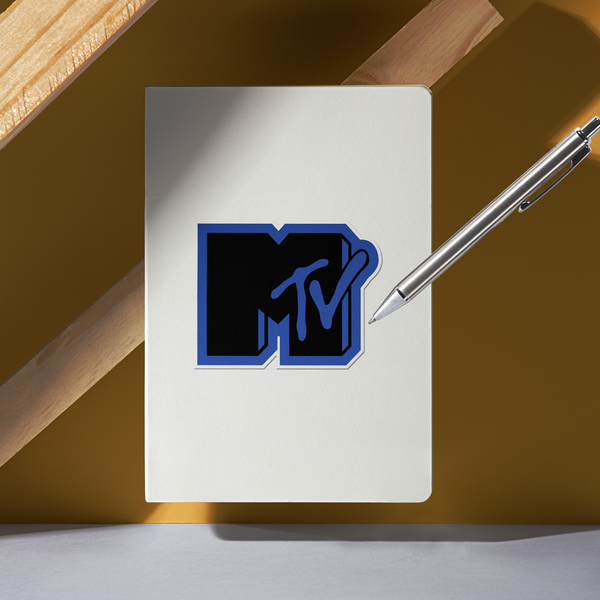 Autocollants: MTV bleu et noir 5