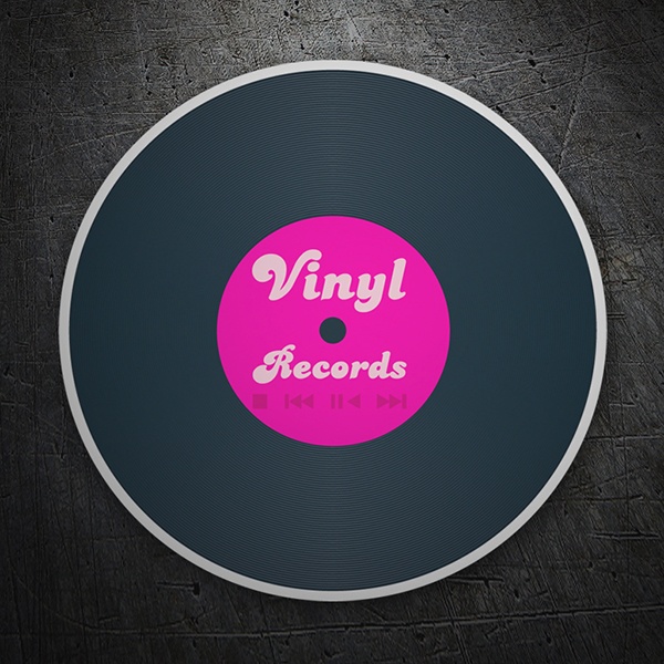 Autocollants: Vinyl Records