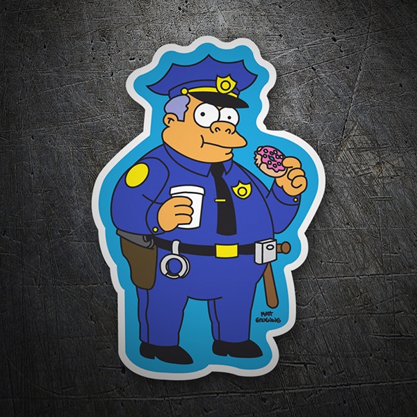 Autocollants: chef Clancy Wiggum