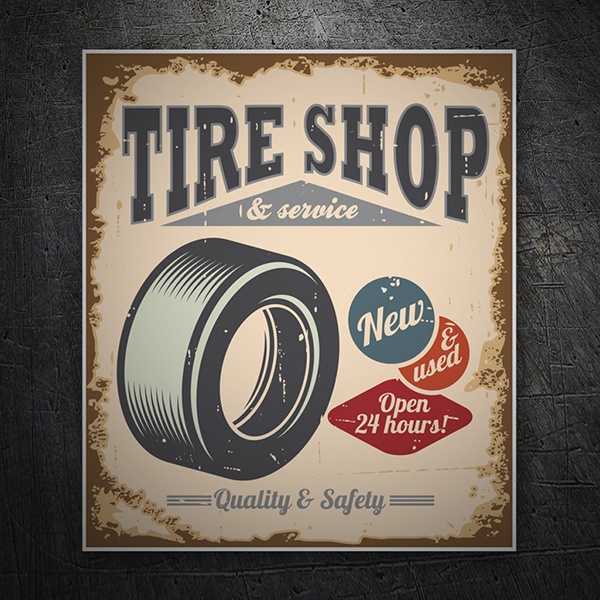 Autocollants: Tire Shop