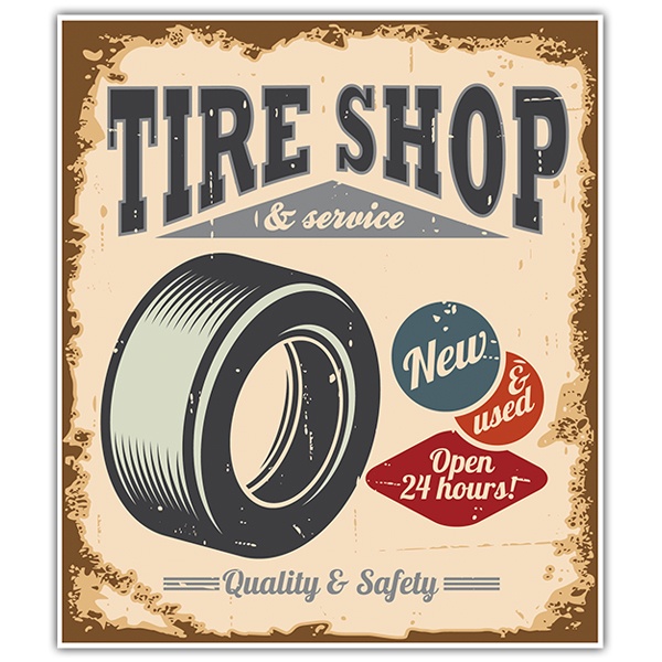 Autocollants: Tire Shop