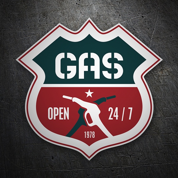 Autocollants: Open Gas