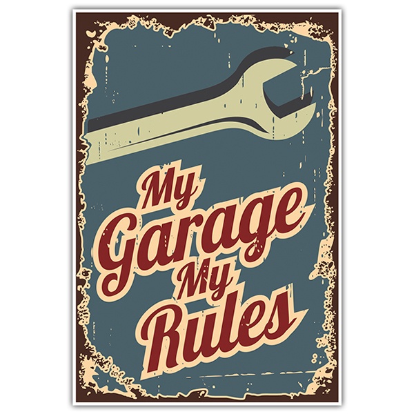 Autocollants: My Garage My Rules
