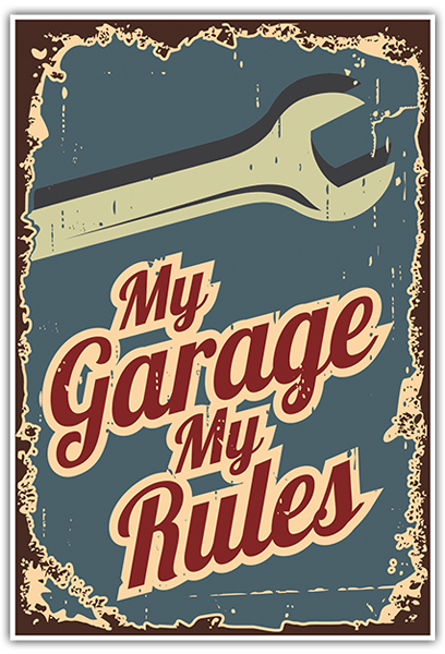 Autocollants: My Garage My Rules