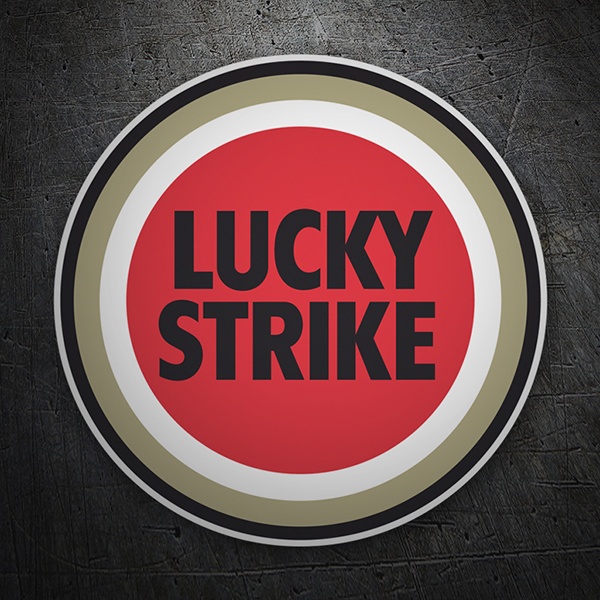 Autocollants: Logo Lucky Strike Circulaire