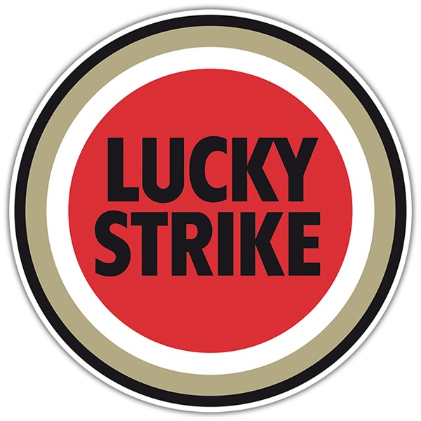 Autocollants: Logo Lucky Strike Circulaire