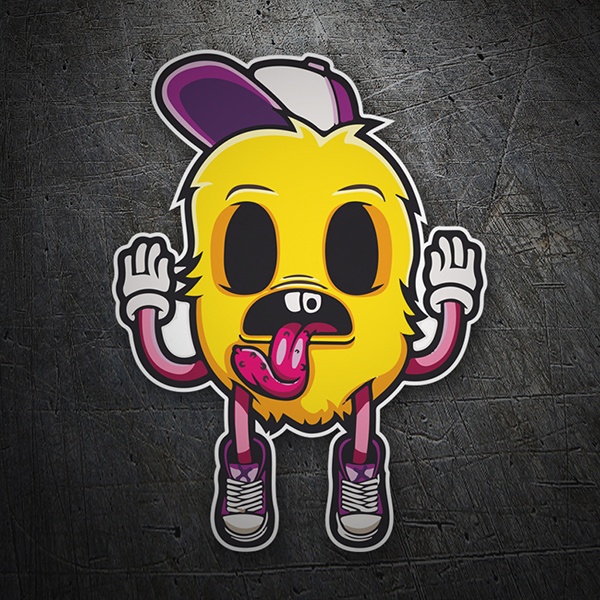 Monstre jaune style street art 0