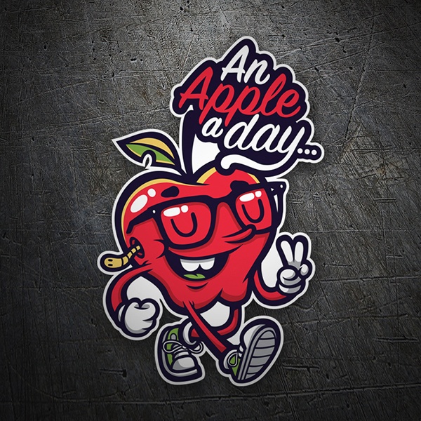 Autocollants: An apple a day