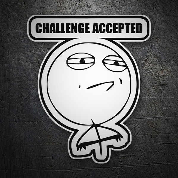 Autocollants: Challenge accepted