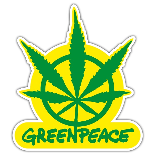 Autocollants: Marijuana de Greenpeace