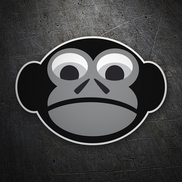 Autocollants: Singe sérieux