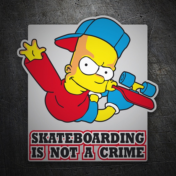 Autocollants: Bart Simpson Skate