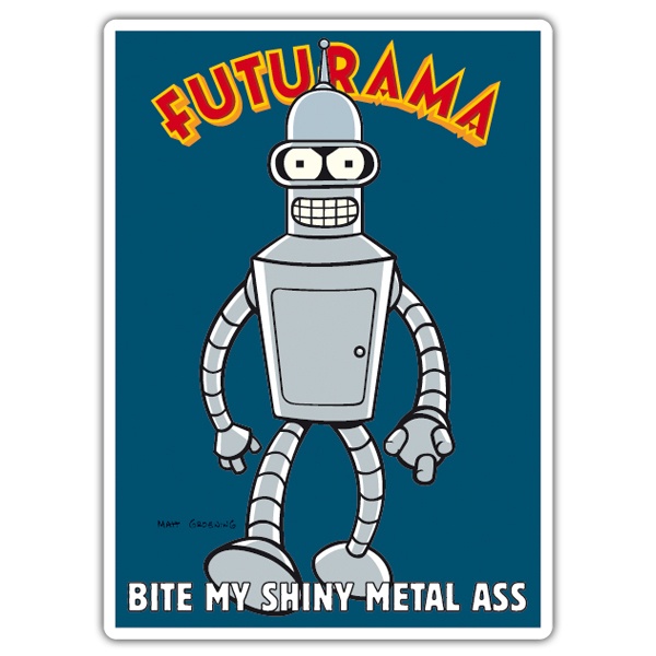 Autocollants: Bender Futurama