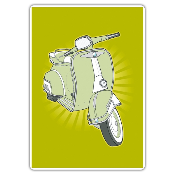 Autocollants: Poster adhésif Vespa