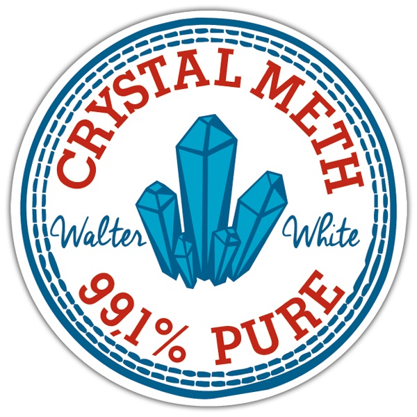 Autocollants: Patch Crystal Meth de Breaking Bad