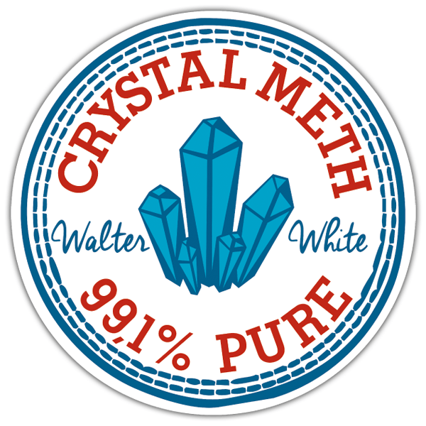 Autocollants: Patch Crystal Meth de Breaking Bad