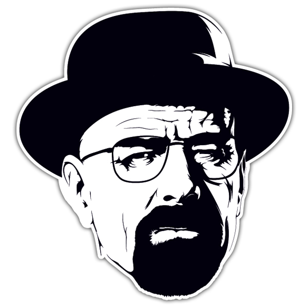 Autocollants: Walter White avec Chapeau