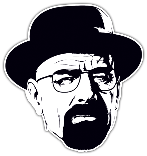 Autocollants: Walter White avec Chapeau