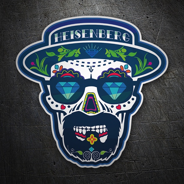 Autocollants: Tete de mort mexicaine Heisenberg