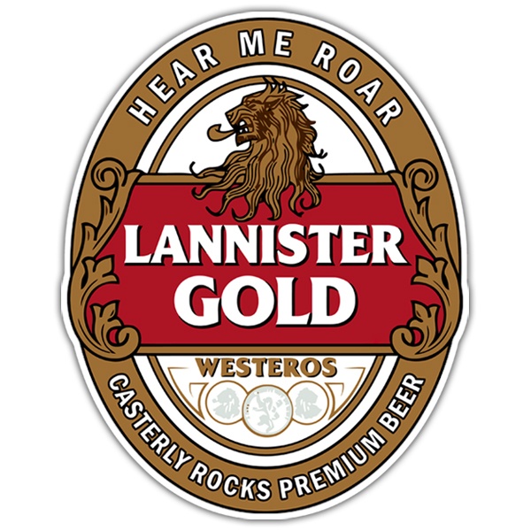 Autocollants: Game of Thrones Lannister Gold