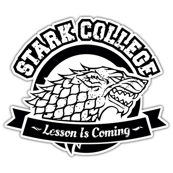 Autocollants: Game of Thrones Stark College